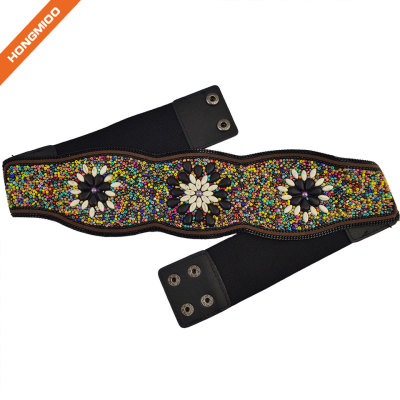 Handmade Women Bohemian Beaded Body Obi Waist Belts