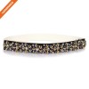 Women's Long Rhinestone Floral Thin Belts Interlocking Beaded Waist Belt
