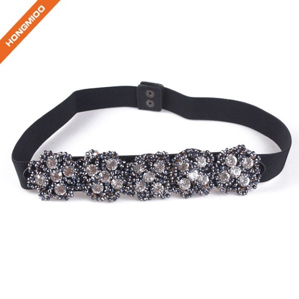 Wedding Sash Rhinestone Beaded Sash Pearl Belt With High Level Elasticity