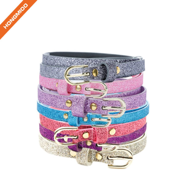 Hongmioo Make Colorful Girl Skinny Ultra Sparkly Belt