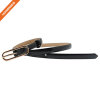 Smooth Black Skinny Faux Leather Sunny Belt Girl
