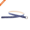 Fashion Blue Girl Belt With White Dot Pattern