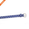 Fashion Blue Girl Belt With White Dot Pattern