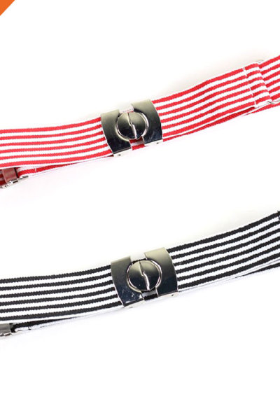 Assorted Color Interlock Girl's School Uniform Belt