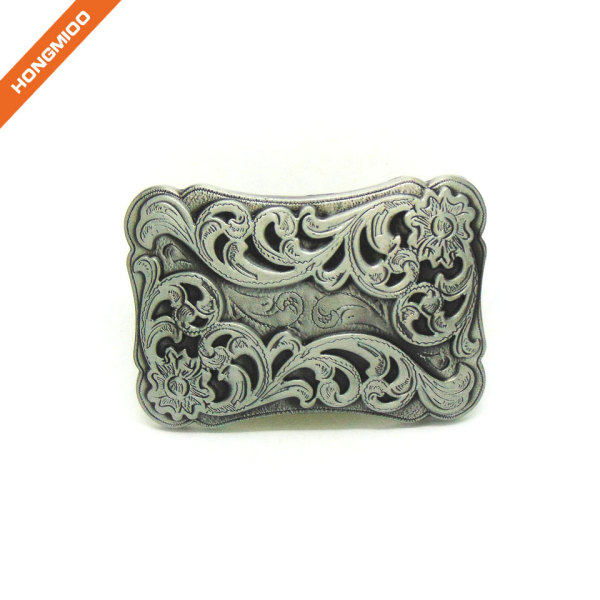 Floral Print Western Belt Buckle