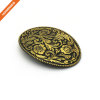 Floral Print Cowboy Style Belt Buckle