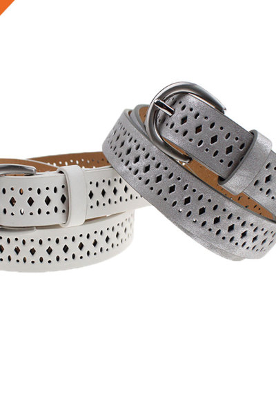 European And American Children's Fashion Environmental Pu Leather Belt