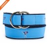 Double D-Ring Soft Fabric Ribbon Belt Mens Leisure Accessory Belts