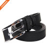 Custom Black Textured Pin Buckle Boy Belt From China