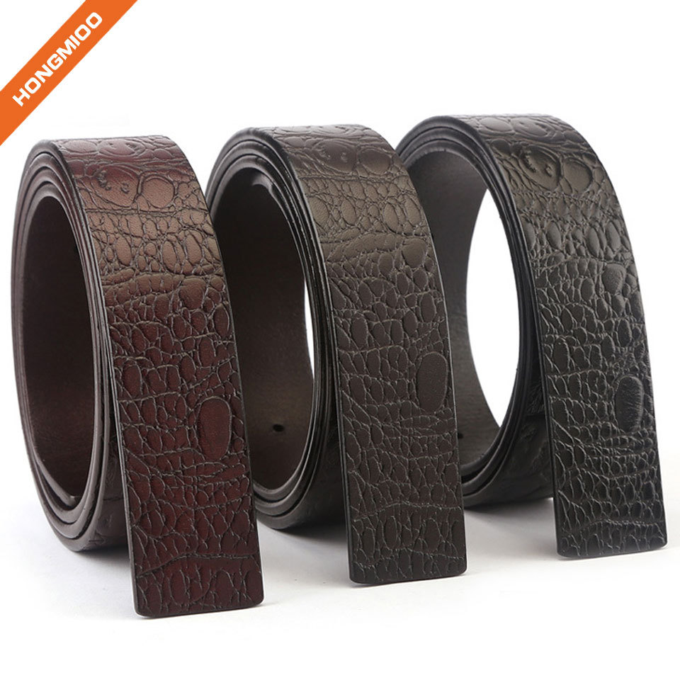 New Product Sliding Buckle Full Grain Leather Belt Strap | Custom ...