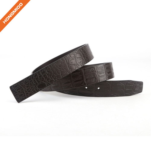 New Product Sliding Buckle Full Grain Leather Belt Strap