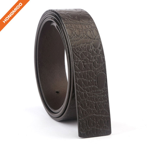 New Product Sliding Buckle Full Grain Leather Belt Strap