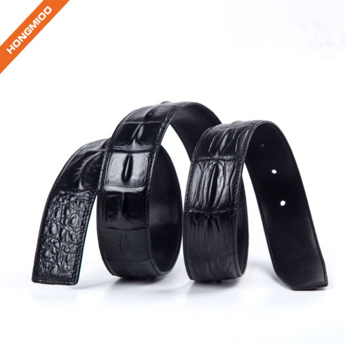 3.8cm Full Grain Leather Mens Dress Belt Strap Factory