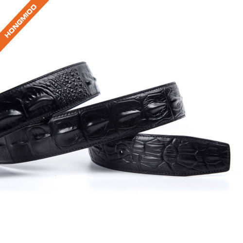 3.8cm Full Grain Leather Mens Dress Belt Strap Factory