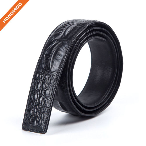 3.8cm Full Grain Leather Mens Dress Belt Strap Factory