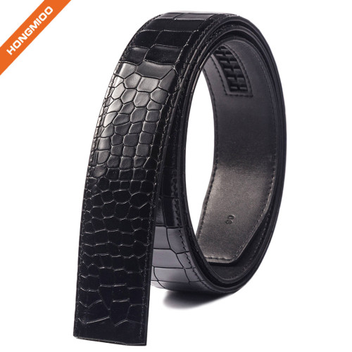 Young Stone Textured Full Grain Leather Automatic Buckle Belt Strap