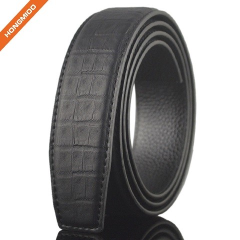 Factory Embossed Crocodile Pattern Split Leather Automa...