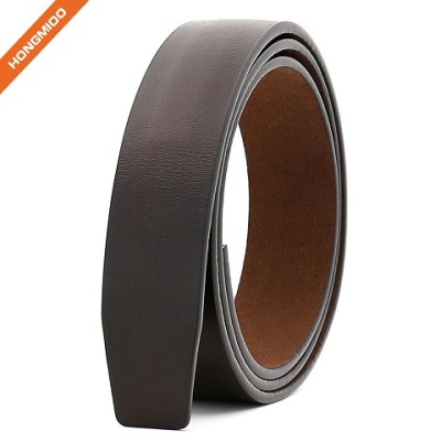 Fashion Design No Stitch Popular Split Leather Customized Ratchet Belt Strap