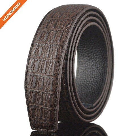 Hongmioo Mens Animal-Friendly Embossed Crocodile Second...
