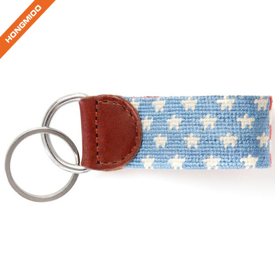needlepoint keyring