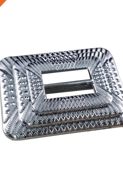 China Fashion Custom Silver Square Plastic Belt Buckle