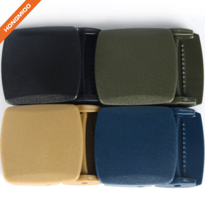 Environmental Protection Various Color Plastic Fabric Ratchet Belt Buckle