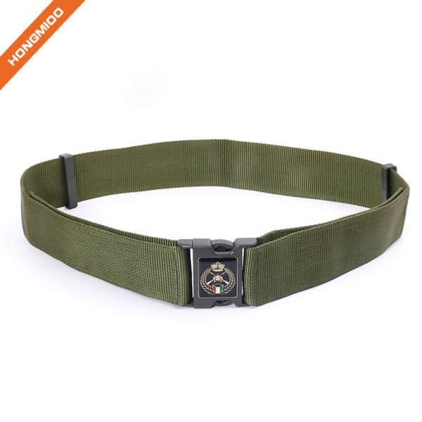 Custom Fashion Outdoor Elastic Nylon Belt Plastic Buckle