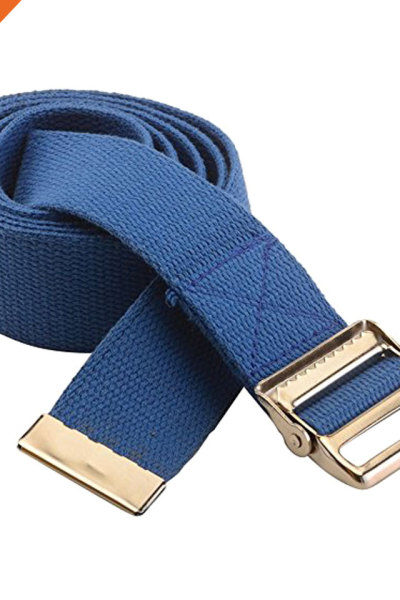 First Aid Walking Gait Belt Patient Transfer With Wide Metal Buckle Blue Belt