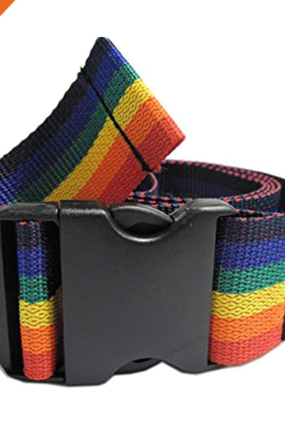Rainbow Color Fabric Rescue Gait Belt With High Tensile Strength Plastic Buckle Infection Control Gait Belts