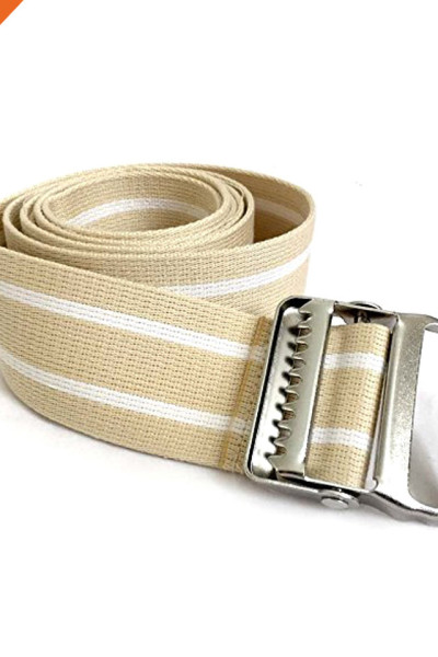 Metal Buckle Gait Belt Adjustable Machine Washable Strong and Durable Cotton Material