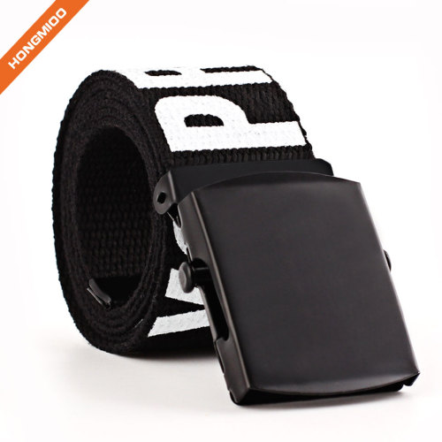 Custom Letters Fabric Canvas Belt