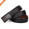 Full-Grain Leather Belts 38mm Zinc Alloy Plate Buckle Mens