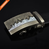 Adjustable Men's Ratchet Black Dress Belts With Automatic Slide Buckle