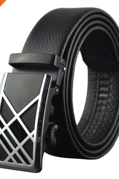Comfort Cilp Adjustable Automatic Sliding Buckle Belts Mens With Logo