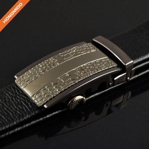 Gentleman Gift Mens Leather Ratchet Dress Belt with Automatic Buckle