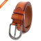 Reversible Women Leather Belt Fashion Adjustable Ladies Belt 1 1/8 Inch Width Solid Pin Buckle Strap