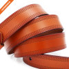 Reversible Women Leather Belt Fashion Adjustable Ladies Belt 1 1/8 Inch Width Solid Pin Buckle Strap