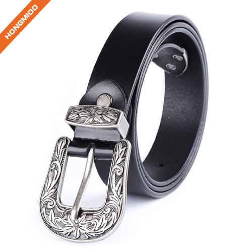 Ladies Vintage Western Leather Belts for Women Genuine Leather Belt