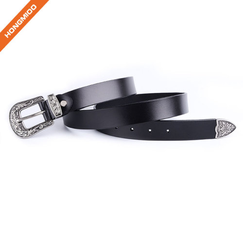 Ladies Vintage Western Leather Belts for Women Genuine Leather Belt