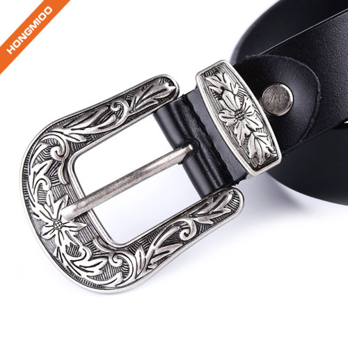 Ladies Vintage Western Leather Belts for Women Genuine Leather Belt