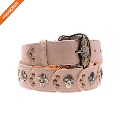 Women Leather Belt For Pants Dress Jeans Suede Waist Belt With Brushed Alloy Buckle