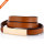 Women PU Skinny Leather Belt Women's Dressy Brown Snake Skin Textured Leather Belt