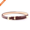 Women PU Skinny Leather Belt with Multiple Colors