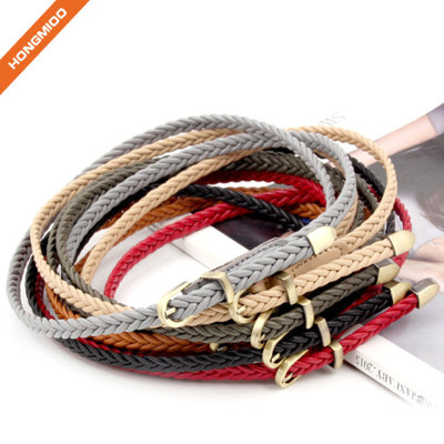 Multiple Colors Women's PU Skinny Leather Belt