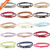 Multiple Colors Women's PU Skinny Leather Belt