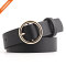 Women's Golden O Shape Pin Buckle Imitation Leather Belt