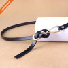Pink Color Women's Leather Belt For Leisure Dress