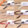 Pink Color Women's Leather Belt For Leisure Dress