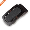 3.5cm Wide Faux Leather Belt with Nickel Auto Lock Ratchet Buckle