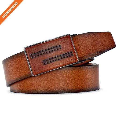 Men's Fashion Faux Leather Automatic Buckle Waist Strap Belt Gift Business Waistband